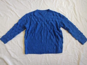 women's blue cable knit v neck sweaters. Size XL NWOT - Picture 1 of 10