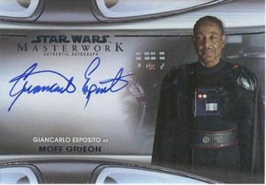 2021 Star Wars Masterwork MWA-GE Giancarlo Esposito Rainbow Foil Autograph 20/50