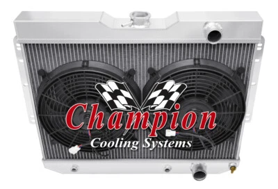 AR Champion 3 Row Radiator,12" Fans for 1959 1960,1964 1965 Chevrolet El Camino - Imagem 1 de 4