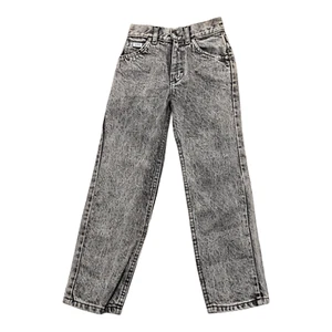 Vintage LEE Storm Rider Jeans Boys 8 Regular Black/Gray Classic Fit 100% Cotton - Picture 1 of 7