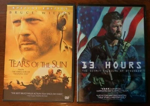 Tears of the Sun Bruce Willis & 13 Hours 2016 Michael Bay (DIR) DVDs, pre-owned - Picture 1 of 3