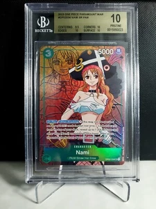 One Piece! BGS 10 Nami OP02-036 - Alternate Alt Art - Paramount War - PRISTINE - Picture 1 of 2