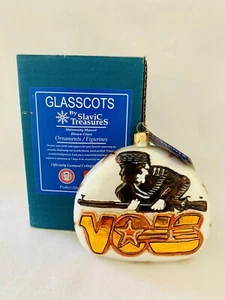 Glasscots Slavic Treasures SEC TENNESSEE VOLUNTEERS Vols Mascot GLASS ORNAMENT - Picture 1 of 4
