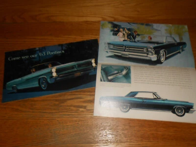 1963 ПОНТИАК БРОШЮРА / 16 p. 7 x 12 каталог ' 63 GRAND PRIX BONNEVILLECATALINA - Изображение 1 из 4