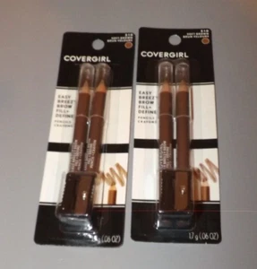 Lot Of 2 COVERGIRL #510 Soft Brown BROW FILL + DEFINE PENCILS .06 OZ NEW - Picture 1 of 2
