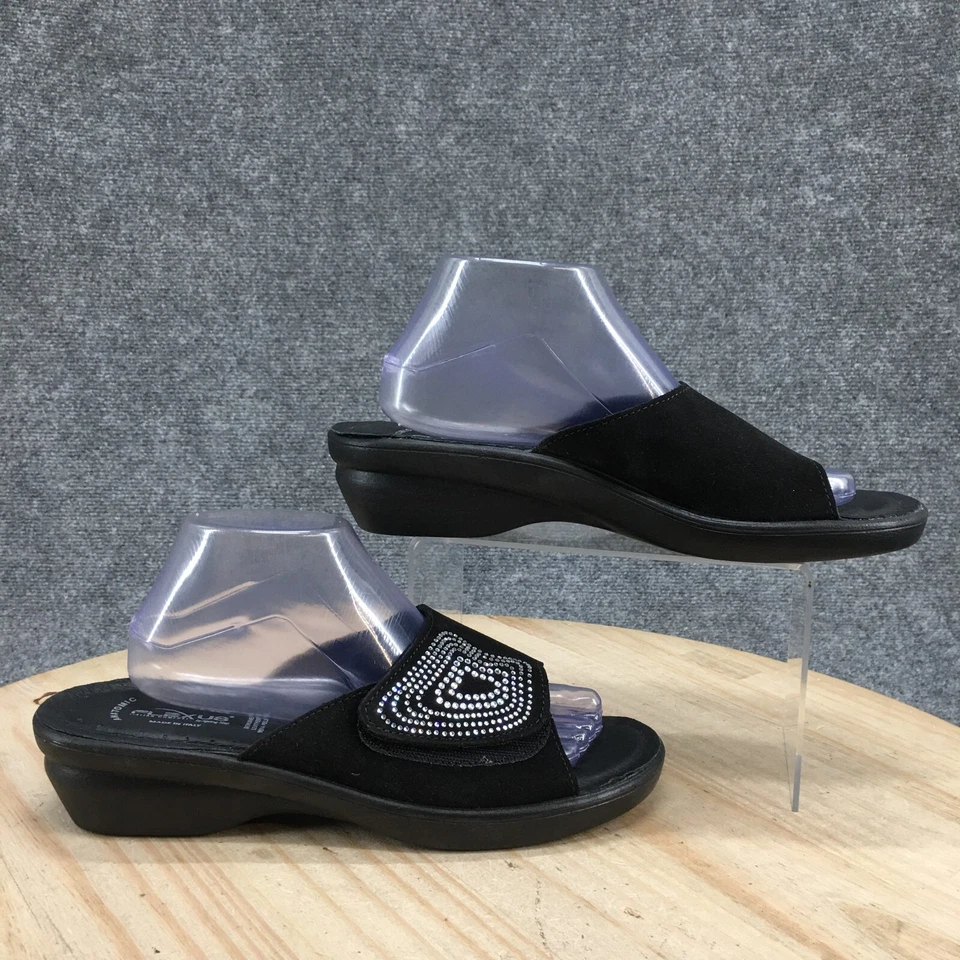 Sandalias Flexus By Spring Step para mujer 42 Amamere informales sin cordones de gamuza negra Foto 1 de 4