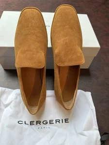 Brown Robert Clergerie Suede Loafers Size 40.5 Paris New Duster Women's ret $650 - Picture 1 of 9