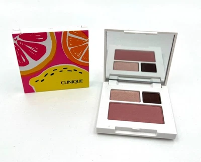 2 x Clinique All About Shadow Duo: Morning Java/Ballet Flats~ 15 Smoldering Plum - Image 1 of 3