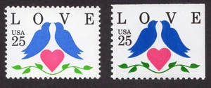 Scott #2440 2441 Love Birds Single Stamps - MNH #10 - Picture 1 of 1