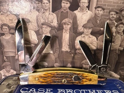 Case XX 6468 Small Congress Antique Bone Badge Shield 2005 Model Mint In Tin - Image 1 of 4