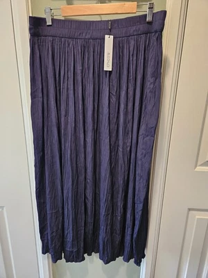 Maxi Falda Plisada Pull-On de Chico Sea Island Azul Marino "3" XL 16/18 NUEVA Arrugada Foto 1 de 4