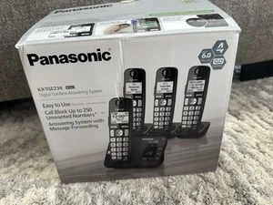 Schnurlose Telefone 4er Set Panasonic gebraucht im Karton - Bild 1 von 7