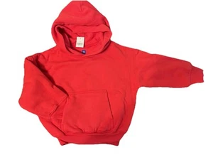Yzy Kanye Gap Boys Red Double Layer Hoodie Sweatshirt Sz 4-5 Xs - Picture 1 of 3
