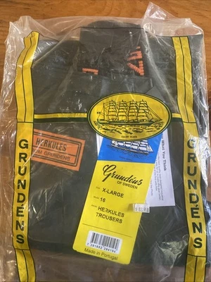 Pantalones babero de pesca comercial Grundens Herkules 16 talla XL verde para hombre Foto 1 de 4