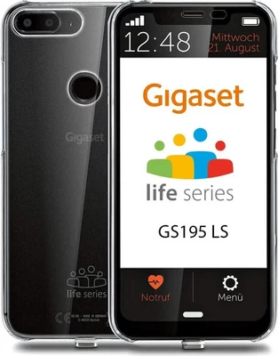 GIGASET® GS195LS Life Series Senioren Smartphone Schwarz 32GB Made in Germany - Bild 1 von 4