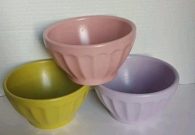 Anthropologie Latte Stoneware Cereal Bowls Amelie Edition Set of 3 - Image 1 of 4