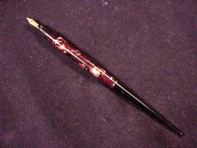 ^ WAHL OXFORD (SUBMARCA) CANETA DE MESA, ORIGINAL. WALH/OX NOVO NA CAIXA, CANO VERMELHO MARMORIZADO, c1933 - Imagem 1 de 4