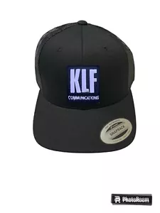 KLF Inspired Embroidered Trucker Snapback Cap In Black. Retro, Rave 90s Mu Mu - Picture 1 of 3