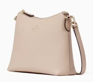 Kate Spade Bailey Crossbody Bag Warm Beige Leather Purse K4651 NWT $299 MSRP F - Picture 1 of 4