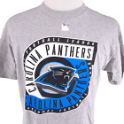 NEW NFL Carolina Panthers T-Shirt Adult Size L Gray Logo Athletic Team Football