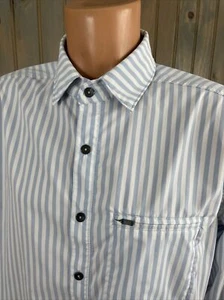 QOR Polyester Spandex  Long  Sleeve Button Shirt Zip Pocket Outdoor Sz Medium - Picture 1 of 9
