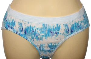 HANES COOL DRI - GRÖSSE 5/SMALL - BLAU/WEISS - 100 % BAUMWOLLE - OHNE ETIKETT HIPSTER-HÖSCHEN - Bild 1 von 3
