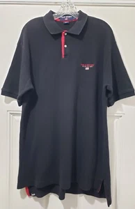 Vintage Polo Sport Ralph Lauren Hemd Herren L schwarz Baumwolle Druckknopfleiste Logo S/S - Bild 1 von 12