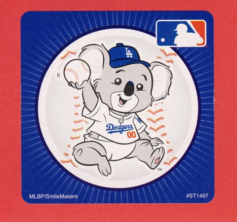 15 Los Angeles Dodgers Mascot - Large Stickers - Major League Baseball Cover
