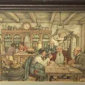Vintage Anton Pieck 1970 framed 3D Layered Shadowbox Dioramas 9.5”x7”x2.5” - Picture 1 of 23