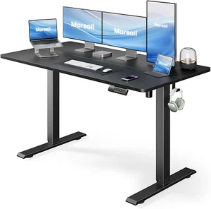 Electric Standing Desk, Adjustable Height Stand up Home Office Desk Large 55X24 - Picture 1 of 6