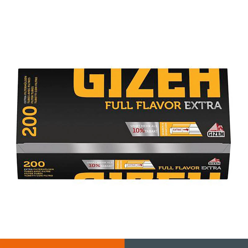 10000 = 50 x 200 Gizeh Schwarz Full Flavor Extra  Hülsen, Zigarettenhülsen - Bild 1 von 1