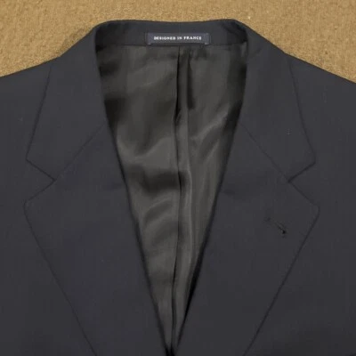 DANIEL CREMIEUX Mens Navy Blue Wool Three Button Loro Piana Blazer Jacket 44R - Image 1 of 4