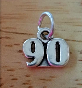 Dije de plata de ley 10x10 mm número 90 aniversario 90 - Imagen 1 de 1