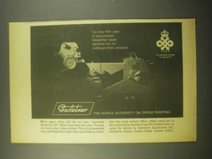 1966 Gestetner 201 Offset duplicator Ad - For the fifth year in succession - Picture 1 of 1