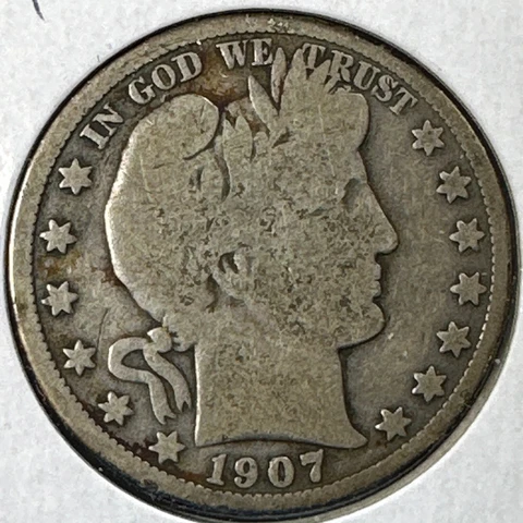 1907 50C Barber Half Dollar (75104) Cover