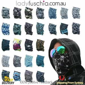 Bandana Face Shield Mask Buff Neck Cover Cycling Motor Fishing Outdoor Head - Picture 1 of 143