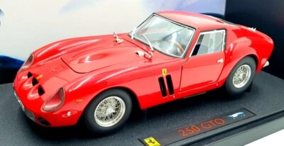 Hot Wheels 1/18 Scale Diecast K8727 - Ferrari 250 GTO - Red - Image 1 of 4