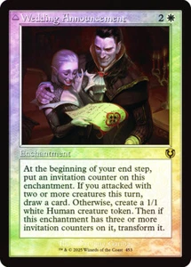 MTG FOIL Wedding Announcement Wedding Festivity Retro Frame - Innistrad - Picture 1 of 2