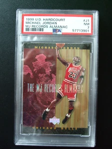 1999 UD Hardcourt Michael Jordan MJ Records Almanac #J1 PSA 7 - Bild 1 von 2
