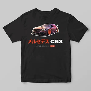 Gildan Soft Touch - MERCEDES C63 AMG - T-Shirt schwarz (Motorsport) - Bild 1 von 2