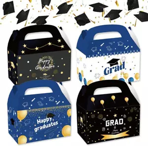 12 Pack Graduation Gift Boxes: 2024 Grad Party Supplies with Handles - Picture 1 of 7