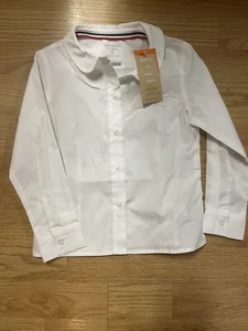 Girls French Toast Uniform White Shirt w/ Peter Pan Collar - Picture 1 of 3