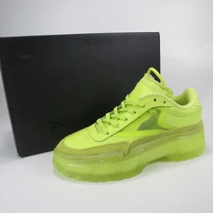 REEBOK CLUB C CARDI H01010 GREEN YELLOW WOMEN SHOES SIZE 5 - Picture 1 of 12