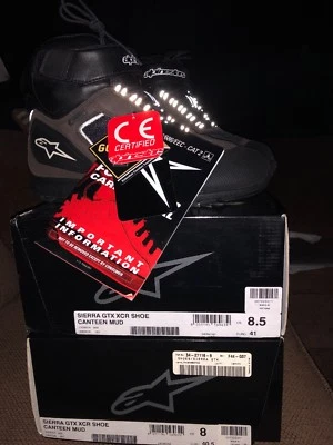 Alpinestars Sierra Gore-Tex Zapatos de Montar Callejeros Impermeables (Marrón) EE. UU. 8.5 Foto 1 de 4