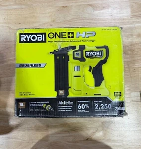 New! Opened Box! Ryobi ONE+HP 18V Brushless Cordless 18-Gauge Brad Nailer (P322) - Picture 1 of 4