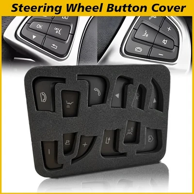 Botón de cubierta ABS para volante negro para Mercedes Benz A C B GLA GLS GLE CLS Foto 1 de 4