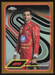 Carlos Sainz 40/50 - GOLD REFRACTOR - 4 - 2024 Topps Chrome F1 - Bild 1 von 3