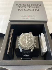 New Swatch x Omega Bioceramic Moonswatch Mission To The Moon Watch - With Box - Picture 1 of 5