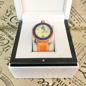GaGa Milano Manuale Chronosport Men's Watch Quartz Purple Orange Rubber Boxed - Picture 1 of 24
