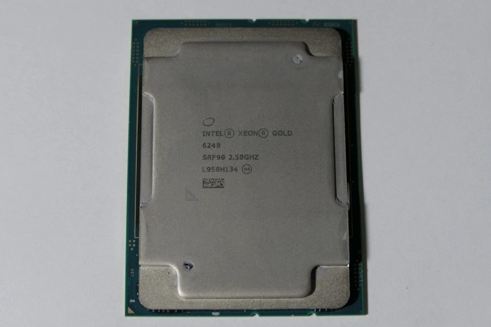 Matched Pair Intel Xeon Gold 6248 2.5Ghz 20-Core LGA3647 Server CPU SRF90 - Image 1 of 1